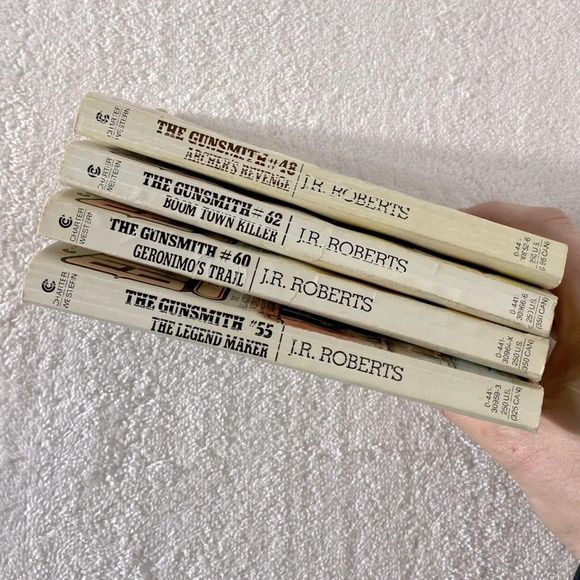 Vintage The Gunsmith All Action Western Romance Novel x4 - Picture 7 of 14